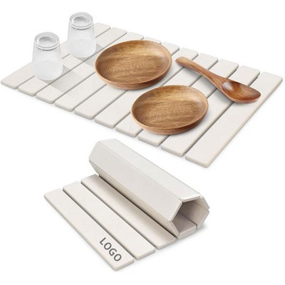 Foldable Diatomaceous Earth Dish Drying Mat
