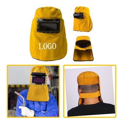 Premium Leather Welding Helmet Mask