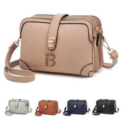 PU Leather Women Crossbody Bag