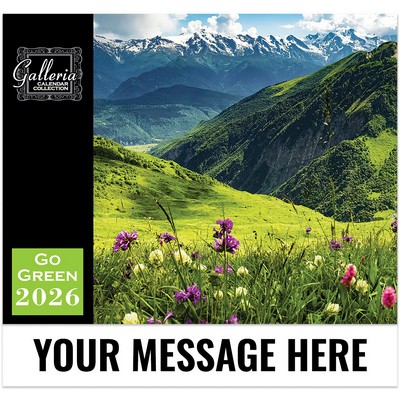 Galleria Wall Calendar 2026 Go Green