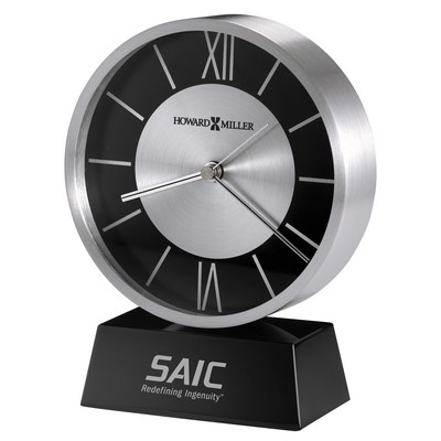 Davis Brushed Aluminum Tabletop Clock