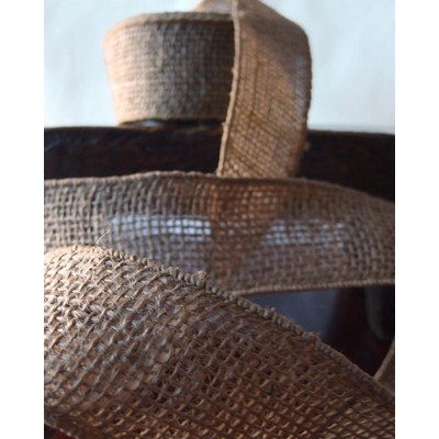 Natural Burlap Wired Ribbon