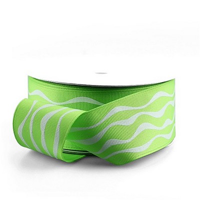 Mint Wavy Print Ribbon
