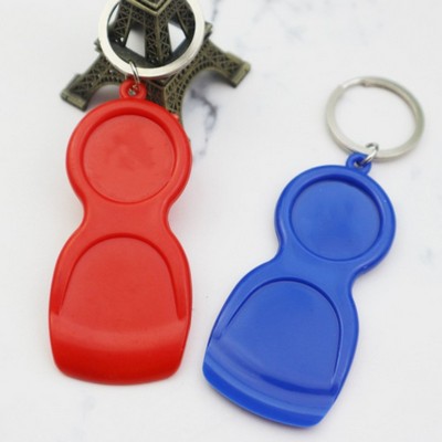 Plastic Lottery Scraper Key Chain