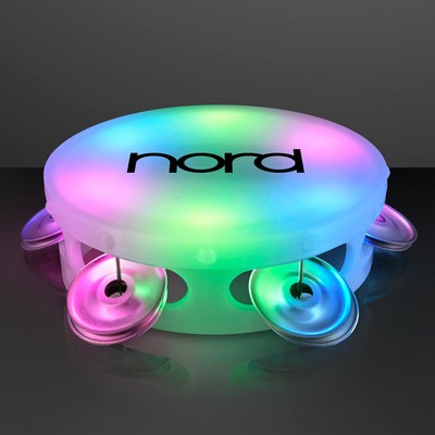 4" Little Light Up Tambourine - Domestic Imprint
