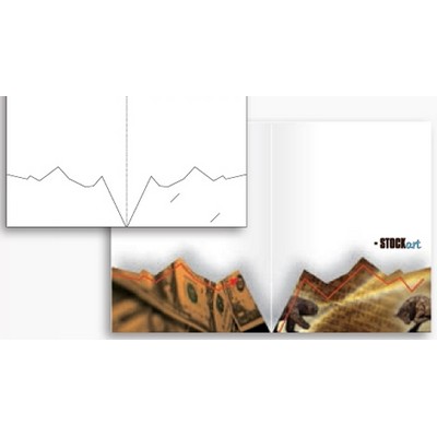 Sculptured Pockets® Folder w/Jagged Edge Pocket