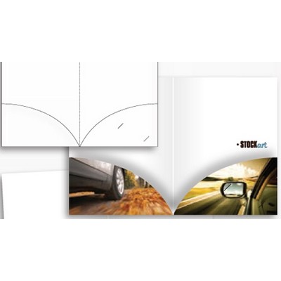 Sculptured Pockets® Folder w/Round Curved Edge Pockets