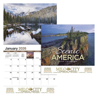 Scenic America® Appointment Calendar - Stapled