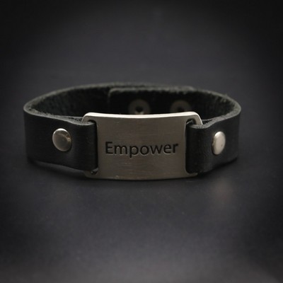 Leather with Metal Logo Assorted Bracelets