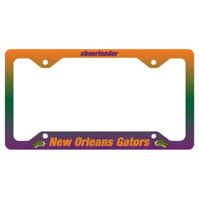 Gloss White Unisub Aluminum License Plate Frame