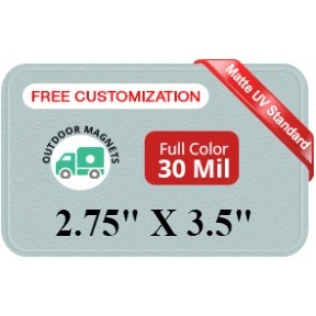 Magnet - 2.75x3.5 Round Corners - 30 Mil - Outdoor Safe