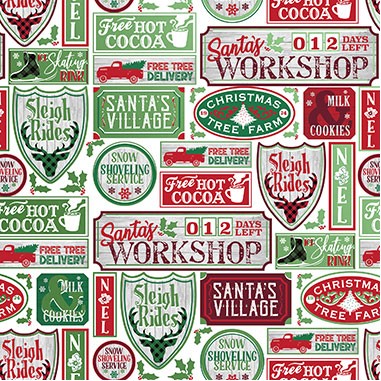 Bright Santa Christmas Gift Wrap