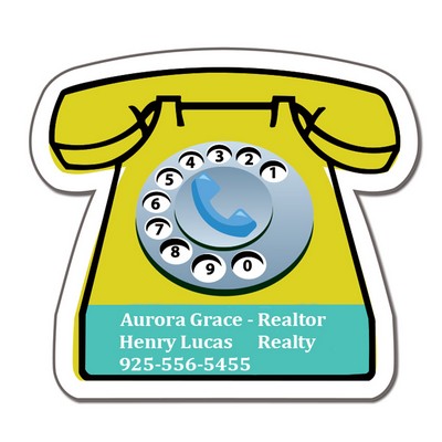 2.63x2.38 Telephone Shaped Magnets - 20 Mil