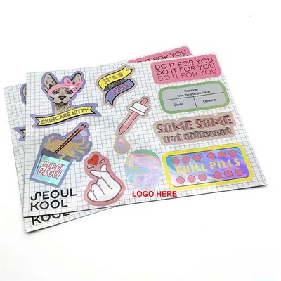 Full Color Custom Shape Removable Vinyl Stickers