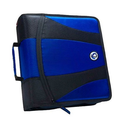 Case-It Dual 2.0 Zipper Binders - Blue, 4 (Case of 3)