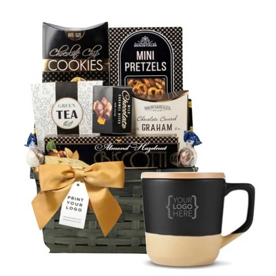 Branded Mug with Gift Basket