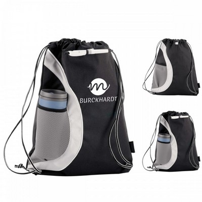 Arches Drawstring Backpack with Mesh Pocket