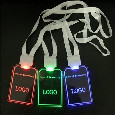 Luminous LED Light-Up Working Card