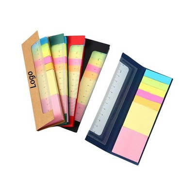 Sticky note with ruler