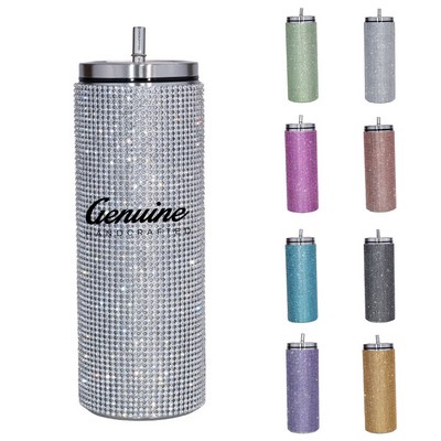 30oz Stainless Steel Water Tumbler with Straw