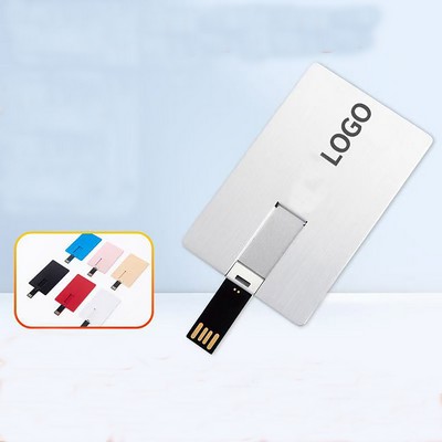 Metal Credit Card Style Thumb Drive