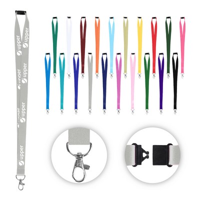 Full-Color 3/4" Dye-Sublimation Lanyard with Breakaway Clip