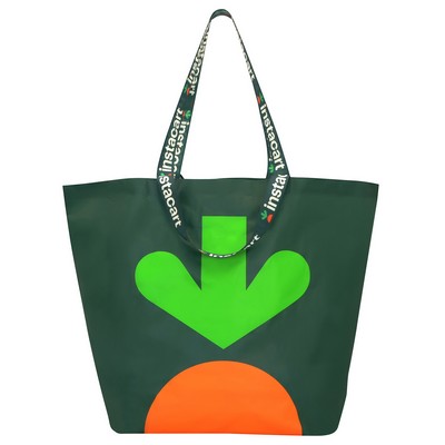 Iconic IKEA™ Style Shopping Bag w/Custom Logo Woven Handles (25"x18"x10")