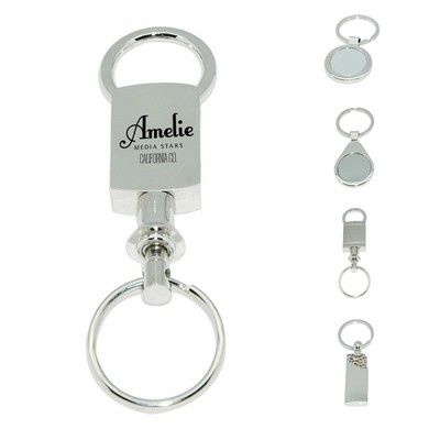 Detachable Metal Valet Keychain