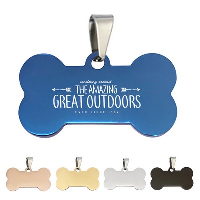 Bone Shaped Pet ID Tag