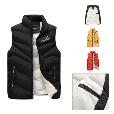 Men's Thickened Fleece Vest