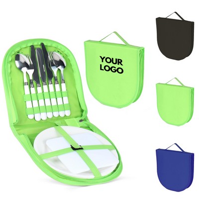 13pcs Picnic Mess Kit Portable Camping Silverware Utensil Set MOQ10SETS