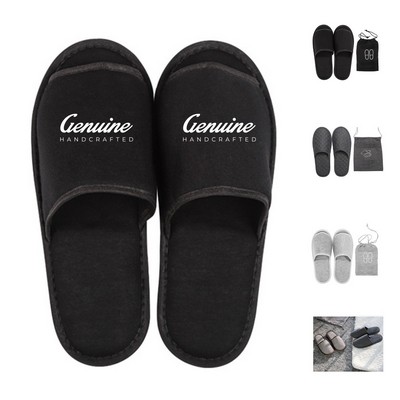 Travel Slippers with Storage Bag