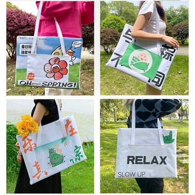 Outdoor Waterproof Picnic Blanket Bag with Pockets