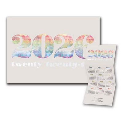 Color Kaleidoscope Calendar Card