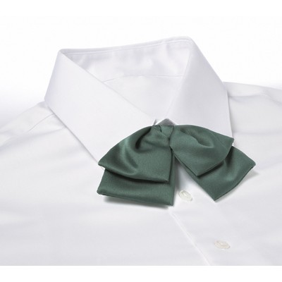Hunter Green Banded Floppy Bow Tie