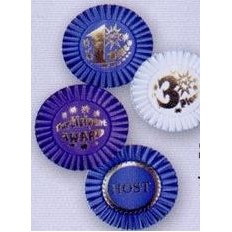 3-1/2" Stock Rosettes W/Pin Backs / PARTICIPANT