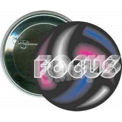 Volleyball - Focus - 2 1/4 Inch Round Button
