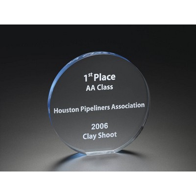 4" Round Award - Clear