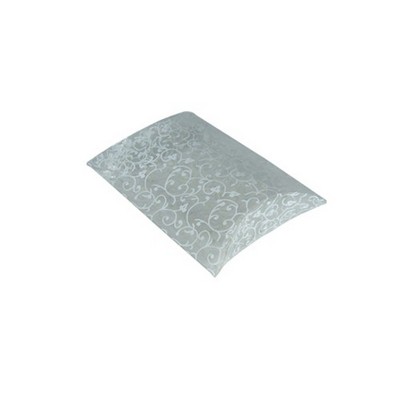Clear Plastic Pillow Box w/Floral Print