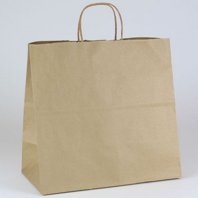 100% Recycled Natural Kraft gift bag 13'' x 7'' x 13''