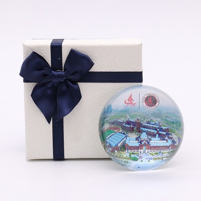 Hemisphere Crystal Paperweight