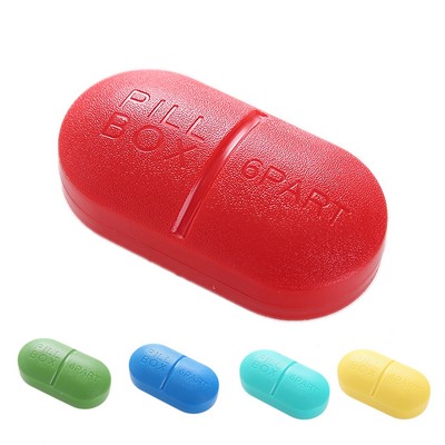 Oval Six-compartment Capsule Box