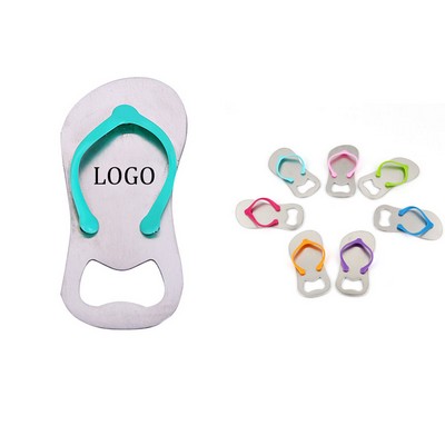 Stainless Steel Flip Flops Shape Bottle Opener (3 1/2"x1 3/5")