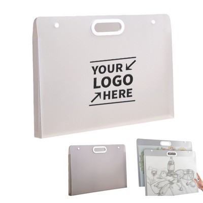 4K/A2 Clear Art Portfolio Drawing Picture Album Storage Bag