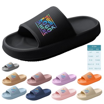 Eva 11.9 x 5.6 Inches Thick Sole Slides Slippers for Women and Men
