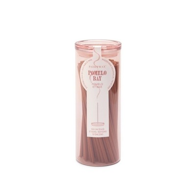Haze 100 Count Incense Sticks In Pink Milky Glass Jar - Pomelo Bay