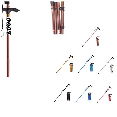 5-Section Telescopic And Foldable Hiking Poles