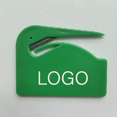 Plastic Mail Opener with Safety Concealed Razor Blade