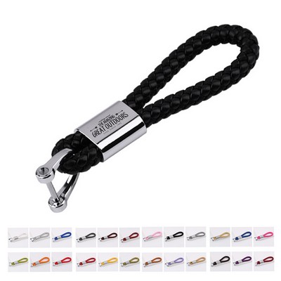 Weaving Rope Car Keychain