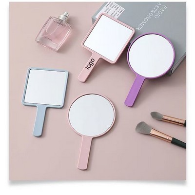 Hand Salon Square Mirror with Handle